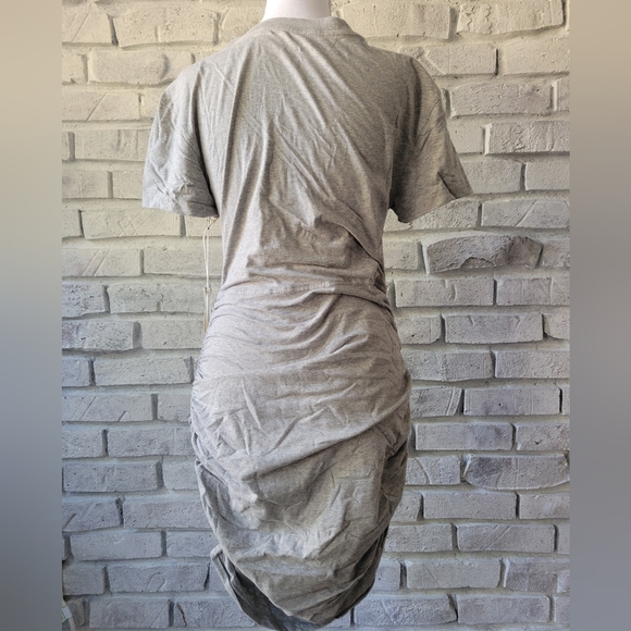 NWT Anthropologie × Daily Practice Field Play Short Sleeve Mini Dress Gray SM - Picture 8 of 12